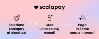 Scalapay: seleziona, crea account, paga in 3 rate senza interessi.